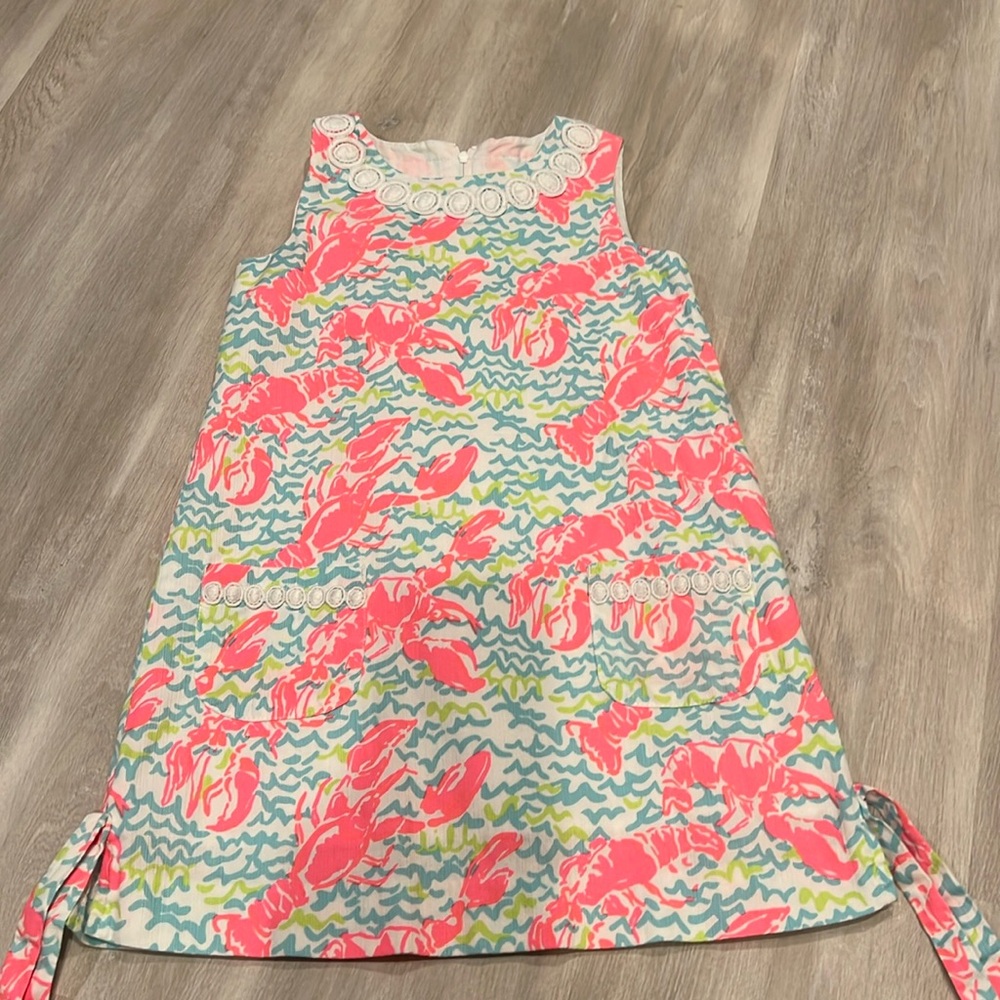 Lily Pulitzer pink lobster dress , size 6